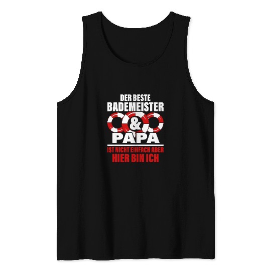 The bests lifeguard 2dad is not easy Tank Tops