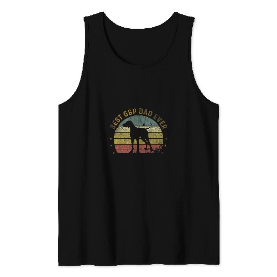 mens bests gsp dad ever german shorthaired pointer lover Tank Tops