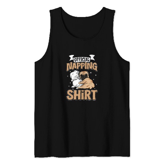 Pug Official Napping Tank Tops