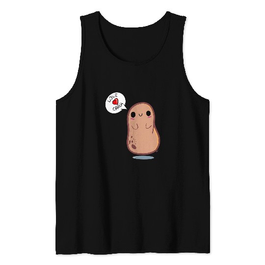 Love Carla Kawaii Potato Design Tank Tops