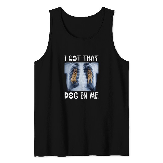 I Got That Dog in Me Xray Meme Funny German Shepherd Tank Tops