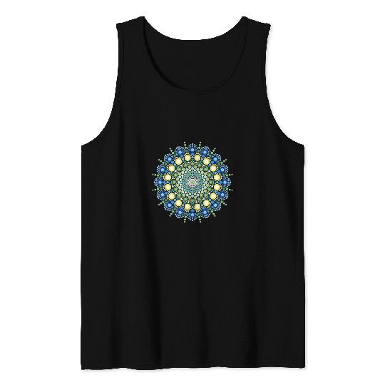 Mandala Sacred Energy Yoga Prana Art Mantra Om Good Vibe Tank Tops