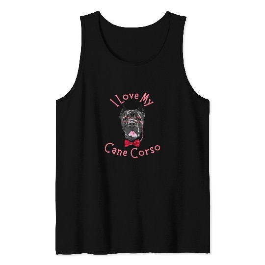 Womens I Love My Cane Corso Cane Corso Mama Italian Mastiff Dog Tank Tops