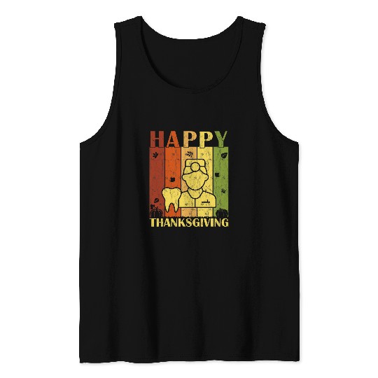 Thanksgiving Retro dentists Thanksgiving Party Tank Tops
