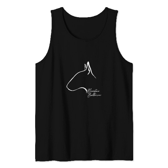 Wilsigns Miniature Bull Terrier Profile Dog Gift Dogs Tank Tops