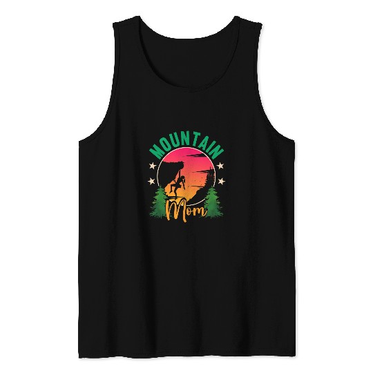 Womens Bouldering Mountain Mom Mountain Climber Rock Climbing Tank Tops