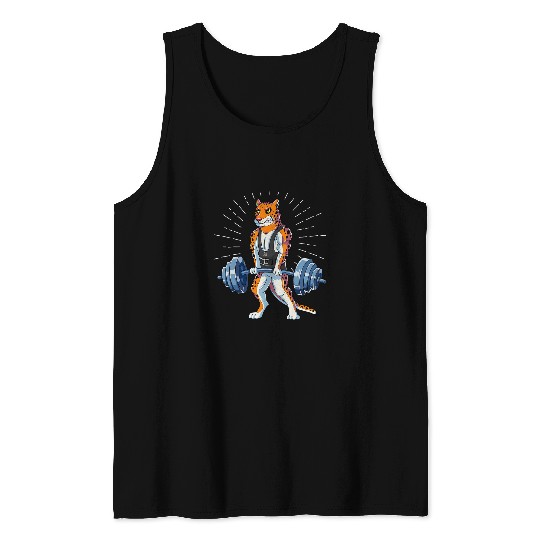 jaguarss Deadlift Fitness Gym Weightlifting Tank Tops