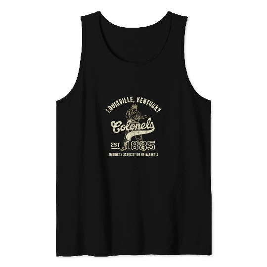 vintages Louisville Kentucky Baseball Colonels 1 Tank Tops