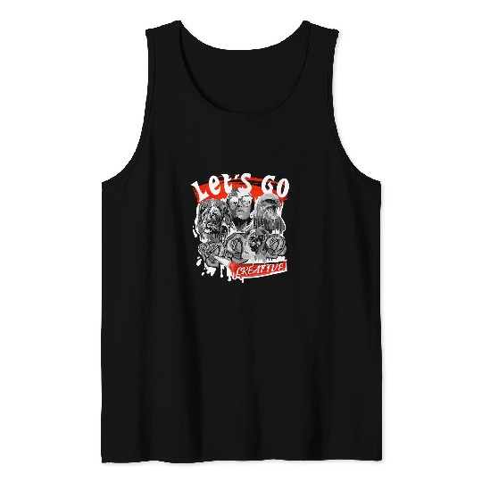 Lets go creative For creative minds Tank Tops
