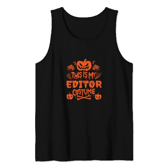 This Is My Editor Costume Halloween Tank Tops