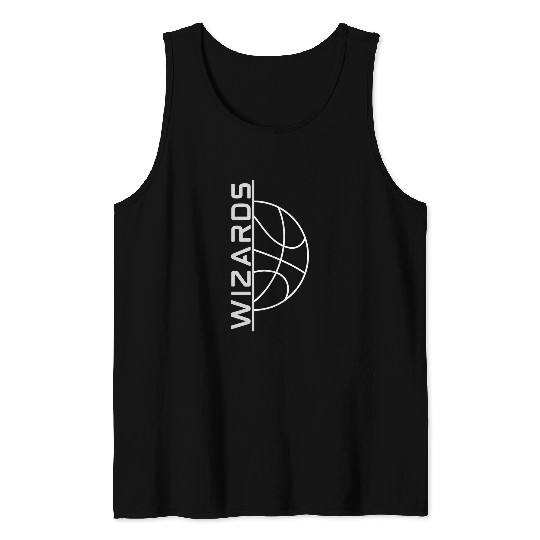 Wizards Vertical Basketball Tank Tops