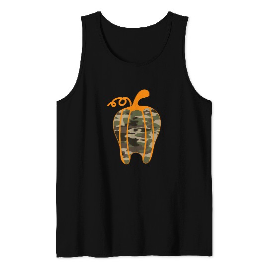 Teeth Pumpkin dentists Halloween Costume Lazy Easy Camoflauge 21 Tank Tops