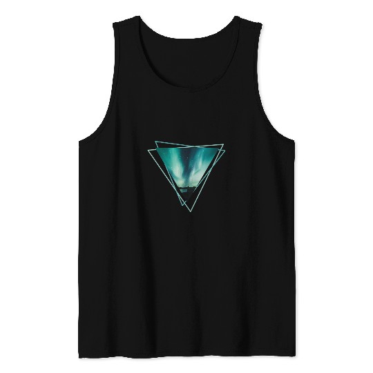 Nordkapp Triangle Design Polar Night Adventure Hiking Climbing Tank Tops