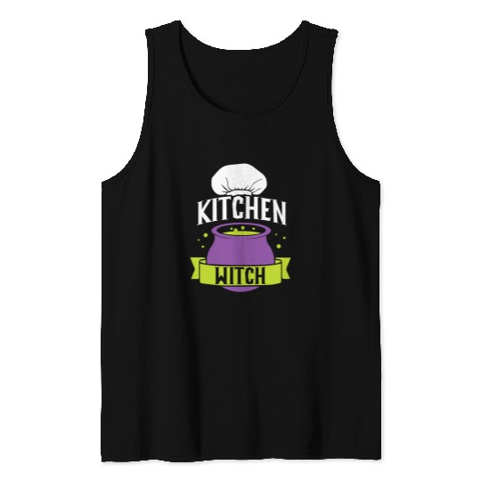 Kitchen Witch 2Culinary Cuisine Cooking Kitchen Chef Tank Tops
