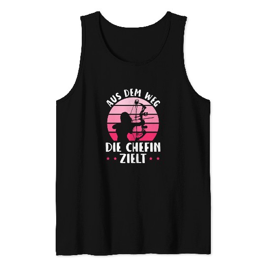 Womens Archery The Chefin Aims Archery Tank Tops