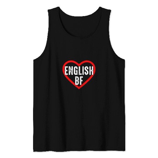 Love English Bf Funny Boyfriend English Teacher Tank Tops