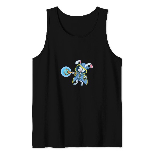 Wizard rabbit Tank Tops