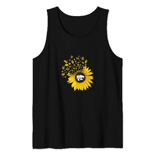 Kansas State Wildcats Farmer Sunflower Farm Things Tank Tops