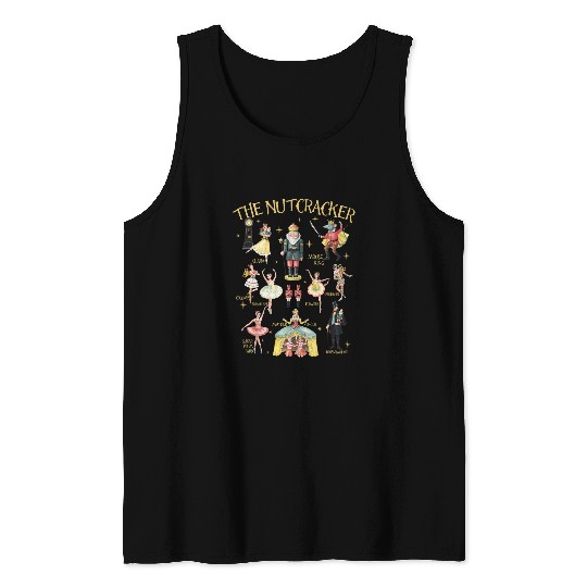 Women Christmas Nutcracker Ballet Sugar Plum Fairy Party Tank Tops