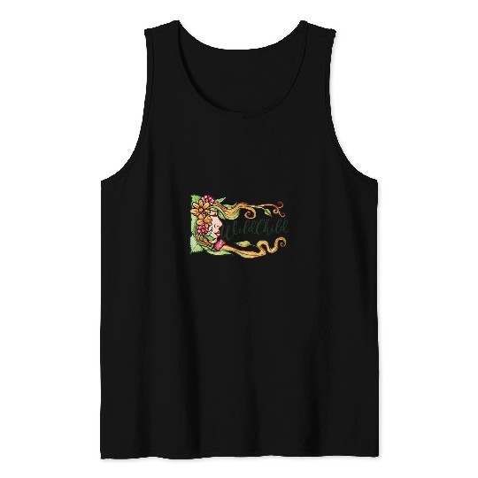 Wild Child Goddess Gardener Wildflower Tank Tops