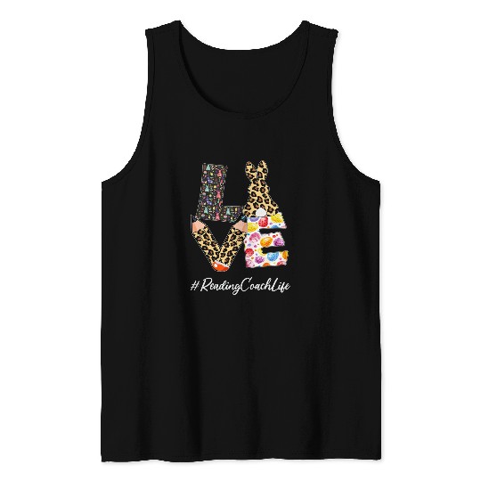Reading Coachs Love Pencil Easter Day Bunny Leopard Women Tank Tops