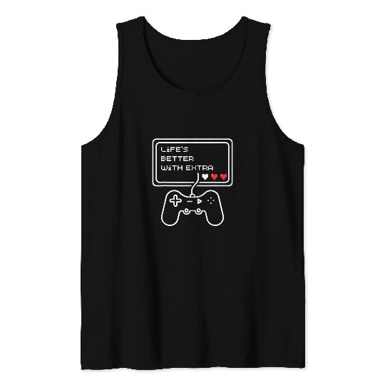 Modern Gamer Life Sleek Console Art Gaming Tank Tops