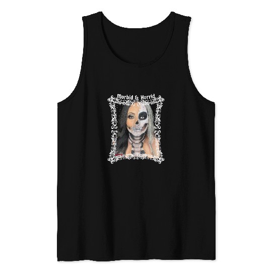 Morbid Horrid Gothic Horror Art by Jamielynn Tank Tops