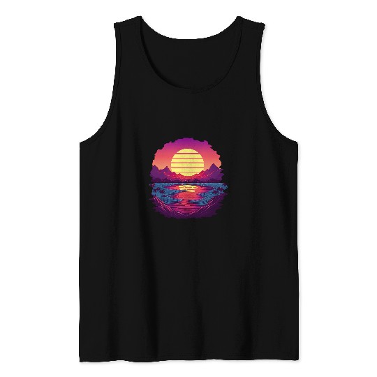 Outdoor Hiking Mountaineering Climbing Conquer the Peak 5 Tank Tops