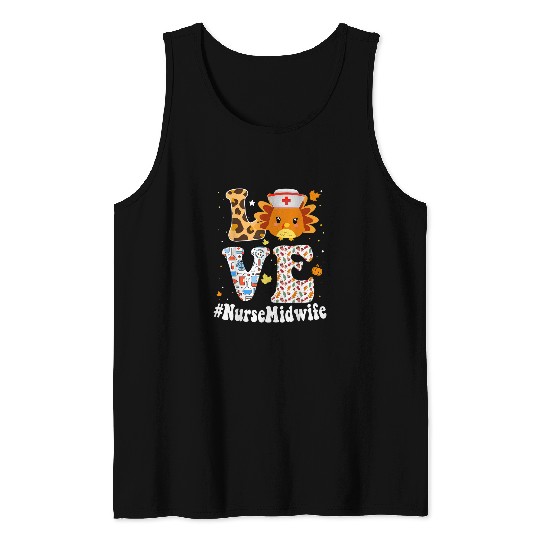 Retro Gobble Gobble Thanksgiving nurses Midwife Turkey RN Tank Tops