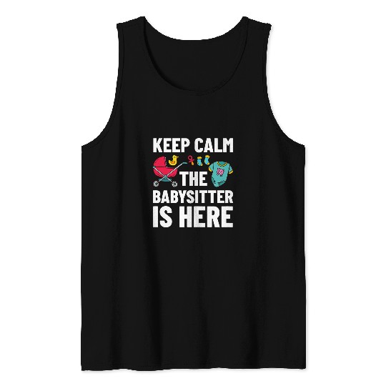 Womens Babysitter Daycare Provider Childcare Thank You 2 Tank Tops