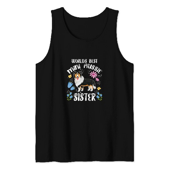 World bests Mini Aussie Sister Australian Shepherd Family Tank Tops