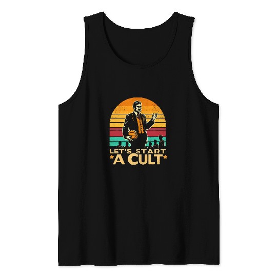 vintages lets start a basketball cult Leader Worlds Best Tank Tops