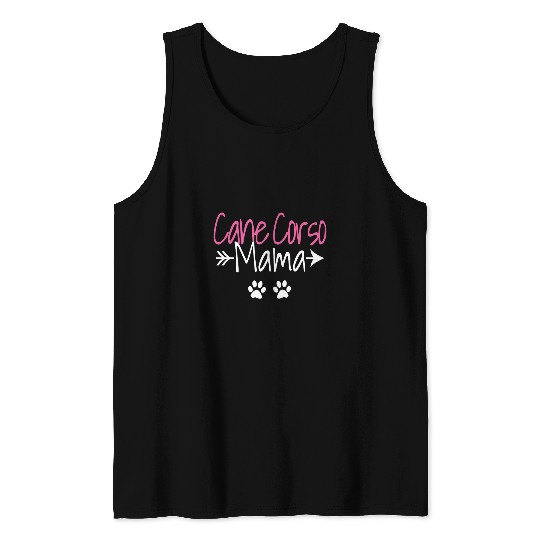 Womens Cane Corso Mama Funny Italian Mastiff Mom Tank Tops