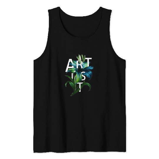 MAKE ART Funny Proud Artist Artistic Humor Painting Cool Tank Tops