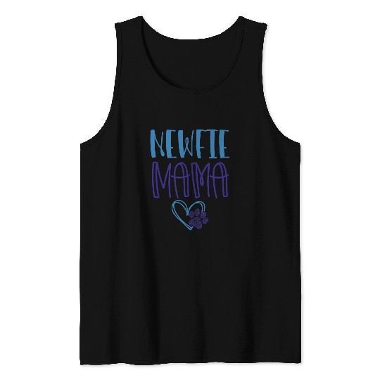 Newfoundland Dog Gifts Newfie Mama Cute Newfie Gifts Dog Mom Tank Tops