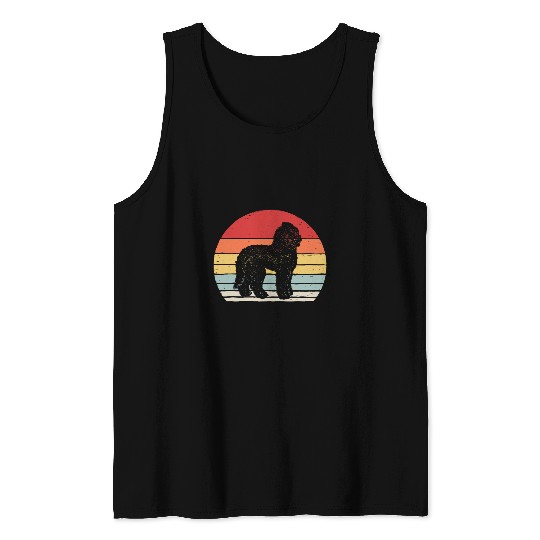 vintages Retro Labradoodle Dog Tank Tops