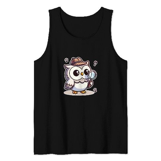 Sleuthing Night 2Detective Owl 2Animal Owlet 2Sleuths Tank Tops
