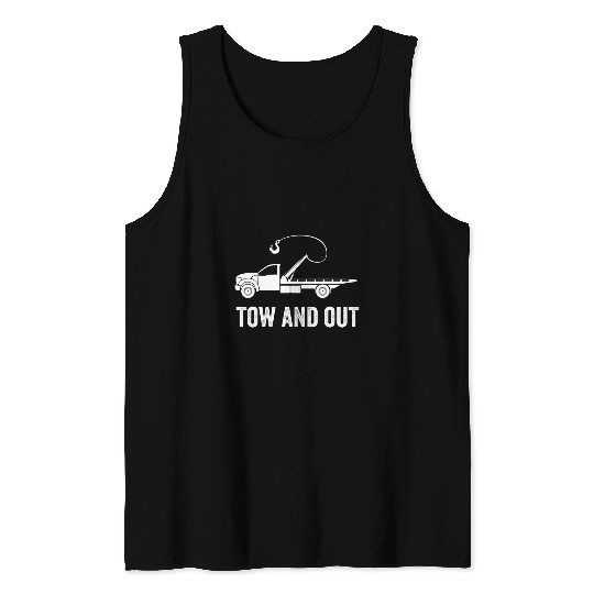 Tow Truck Wrecker Operator Towing Driver For Men Father Dad 21 Tank Tops