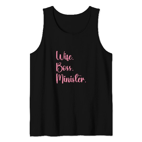 Wife Boss Minister From Husband Coworkers Appreciation Tank Tops
