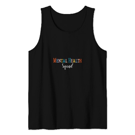 Mental Health Squad Brain Illness Mental Health Awareness Tank Tops