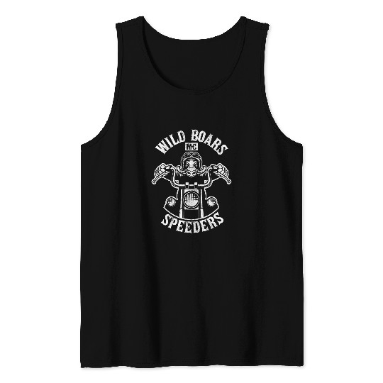 Wild Boars Motorcycle Speeders Wild Boars Hunting Boar Tank Tops