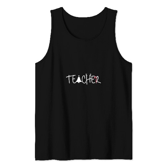 teacher squad reindeer 2teacher christmas xmas Tank Tops