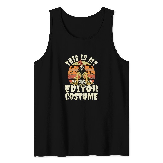 This Is My Editor Costume Halloween Witch Tank Tops