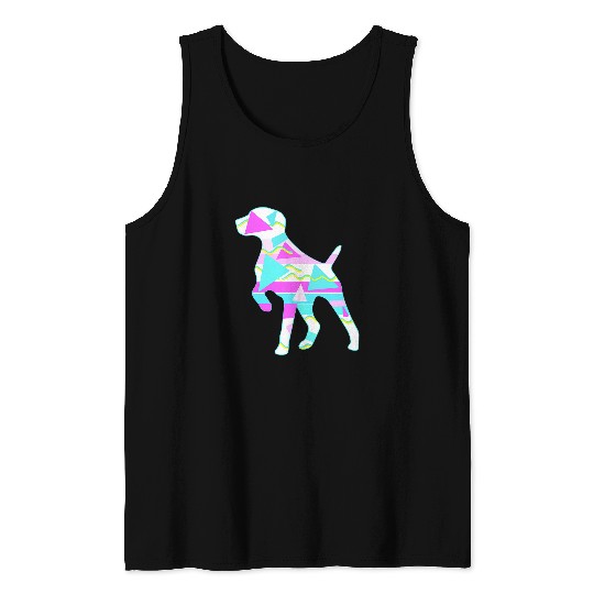Womens German Shorthair Pointer GSP MOM Mother Retro Tank Tops