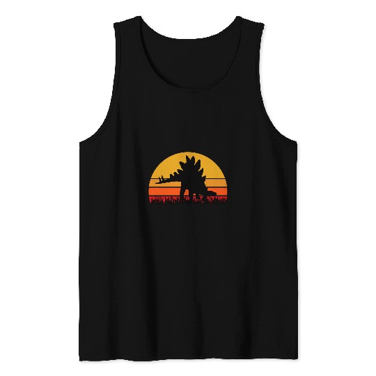 Stegosaurus Dinosaur Dino Dinos Tank Tops