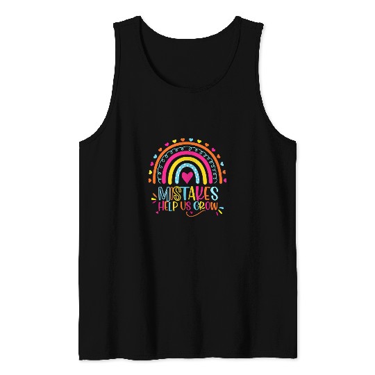 Mistakes Help Us Grow Mental Health Awareness Therapist Tank Tops