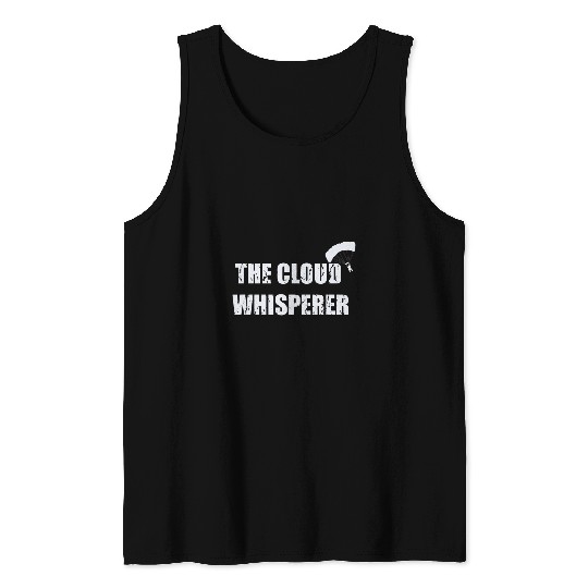 The Cloud Whisperer Funny Parachuting Skydiving Tank Tops