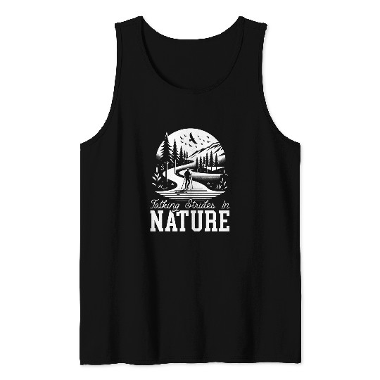 Nordic Walking Lover Endurance Cardio Fitness Nordic Walker Tank Tops