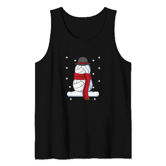 Volleyball Christmas Snowman Ball Team Sports Coachs Player Tank Tops