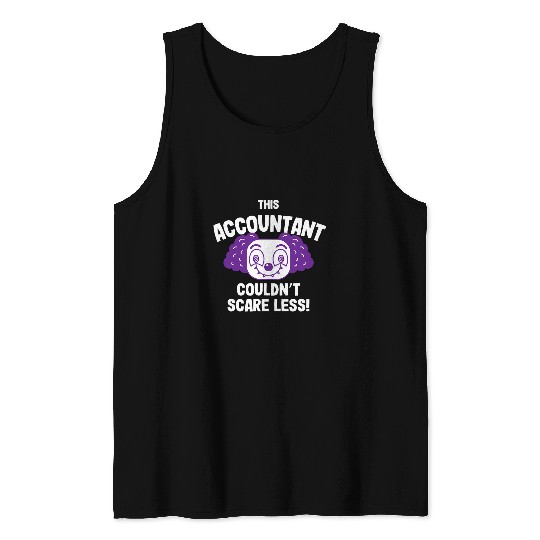 This Accountant Couldnt Scare Less Halloween CPA Scary Tank Tops